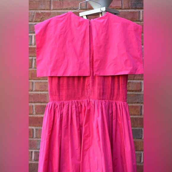 New Antonio Melani x Jennifer Sumko Rachel 4 Taffeta Capelet Barbie Pink Smock - Picture 6 of 15